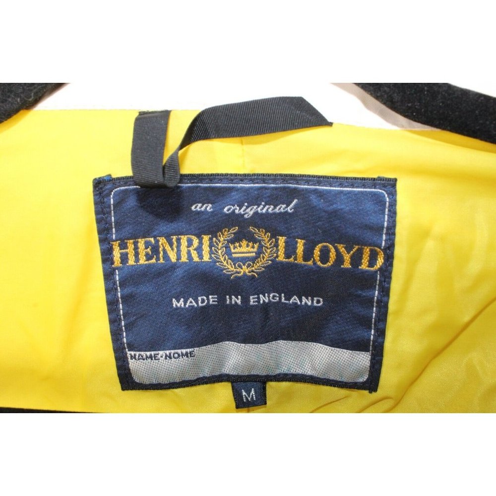 Vintage 80s Henri Lloyd Natique Sailing Multicolor Full Zip Rain Work Jacket M - Picture 8 of 11
